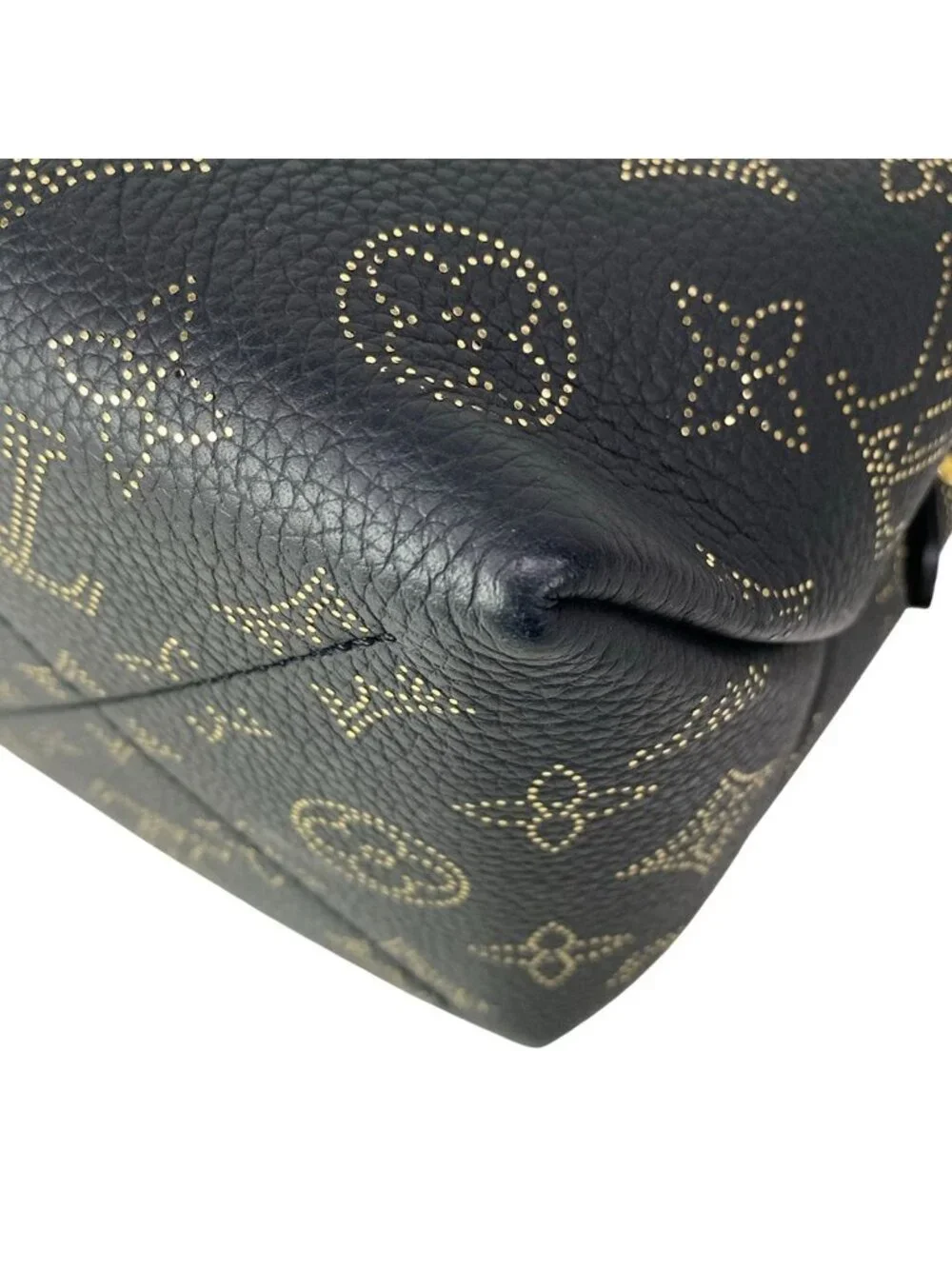 Louis Vuitton Handbag Mahina Picobella Noir Gold Chain Handle Leather Cowhide